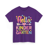 Hello Kinder Kindergarten Teacher T-Shirt - Purple