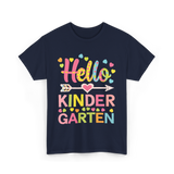 Hello Kinder Kindergarten Teacher T-Shirt - Navy