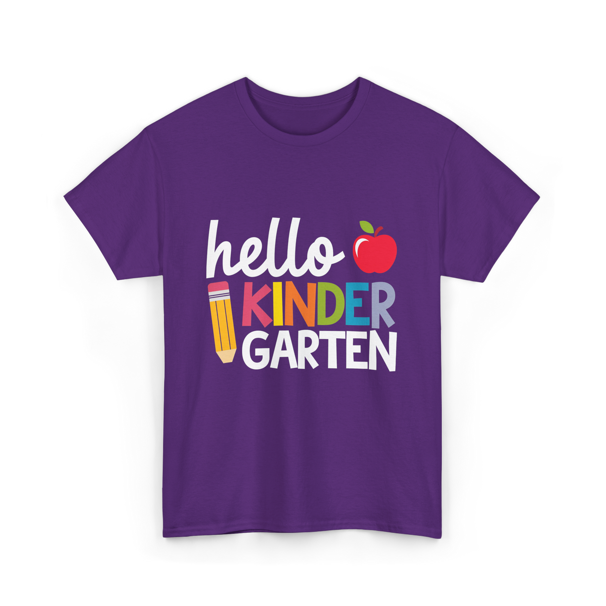 Hello Kindergarten Kinder School T-Shirt - Purple