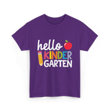 Hello Kindergarten Kinder School T-Shirt - Purple