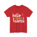 Hello Kindergarten Kinder School T-Shirt - Red