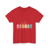 Hello Summer Popsicle Summer T-Shirt - Red