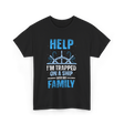 Help I'm Trapped Family Cruise T-Shirt - Black