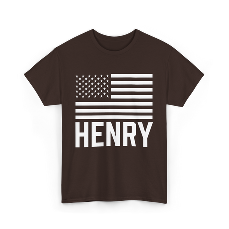 Henry Name Birthday Personalized T-Shirt - Dark Chocolate