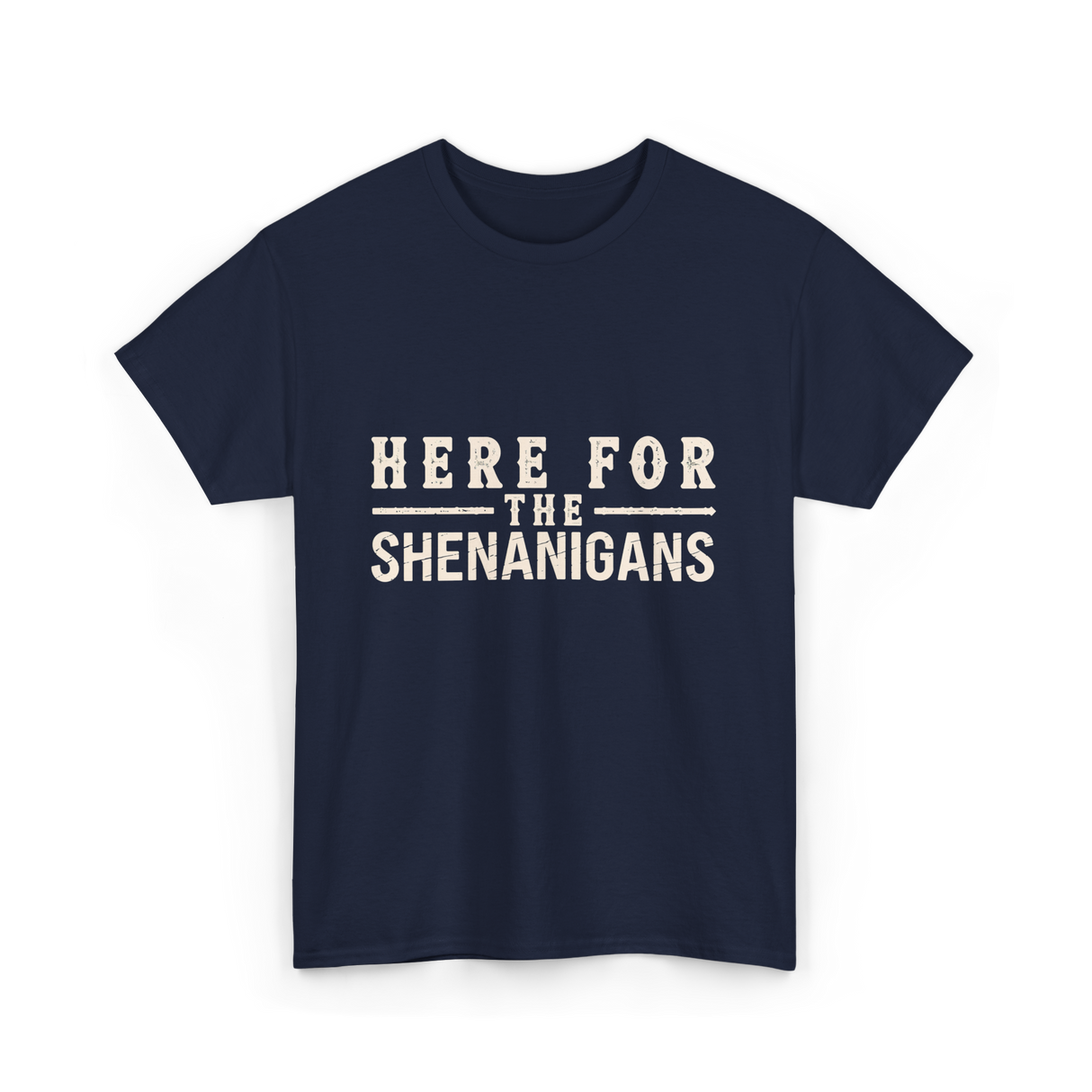 Here For Shenanigans T-Shirt - Navy