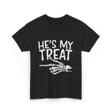 He's My Treat Skeleton T-Shirt - Black