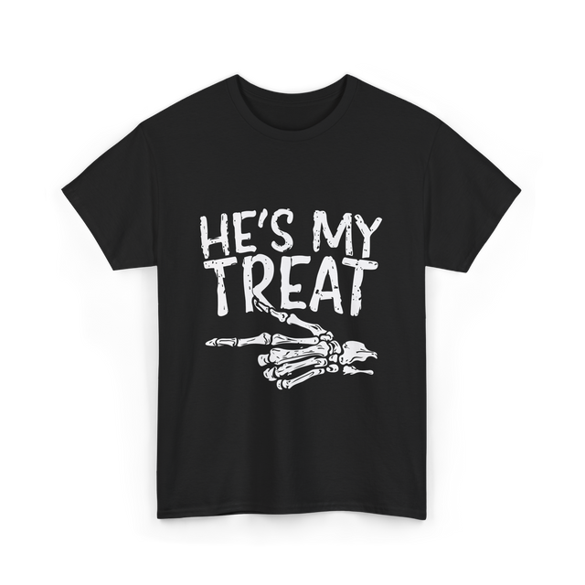 He's My Treat Skeleton T-Shirt - Black