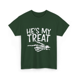 He's My Treat Skeleton T-Shirt - Forest Green