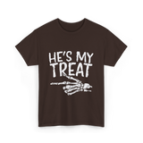 He's My Treat Skeleton T-Shirt - Dark Chocolate