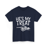 He's My Treat Skeleton T-Shirt - Navy