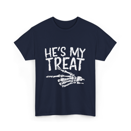 He's My Treat Skeleton T-Shirt - Navy