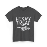 He's My Treat Skeleton T-Shirt - Dark Heather