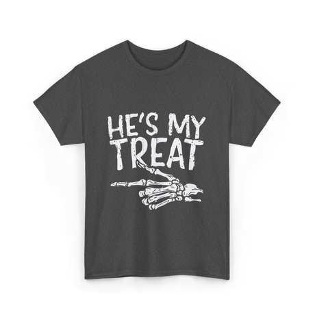 He's My Treat Skeleton T-Shirt - Dark Heather