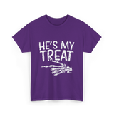 He's My Treat Skeleton T-Shirt - Purple