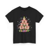 Highland Cow Christmas Tree Cow Lover T-Shirt - Black