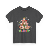 Highland Cow Christmas Tree Cow Lover T-Shirt - Dark Heather