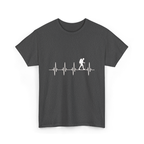 Hiking heartbeat hiker T-Shirt - Dark Heather