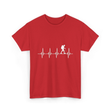 Hiking heartbeat hiker T-Shirt - Red