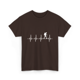 Hiking heartbeat hiker T-Shirt - Dark Chocolate