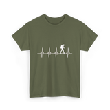 Hiking heartbeat hiker T-Shirt - Military Green