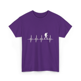 Hiking heartbeat hiker T-Shirt - Purple