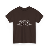 Hippo Head Hippo Wildlife T-Shirt - Dark Chocolate