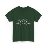 Hippo Head Hippo Wildlife T-Shirt - Forest Green