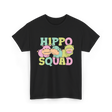 Hippo Squad Hippo Family T-Shirt - Black