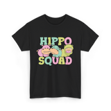 Hippo Squad Hippo Family T-Shirt - Black