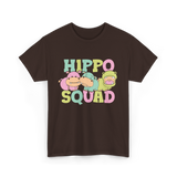 Hippo Squad Hippo Family T-Shirt - Dark Chocolate