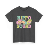 Hippo Squad Hippo Family T-Shirt - Dark Heather