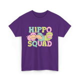 Hippo Squad Hippo Family T-Shirt - Purple