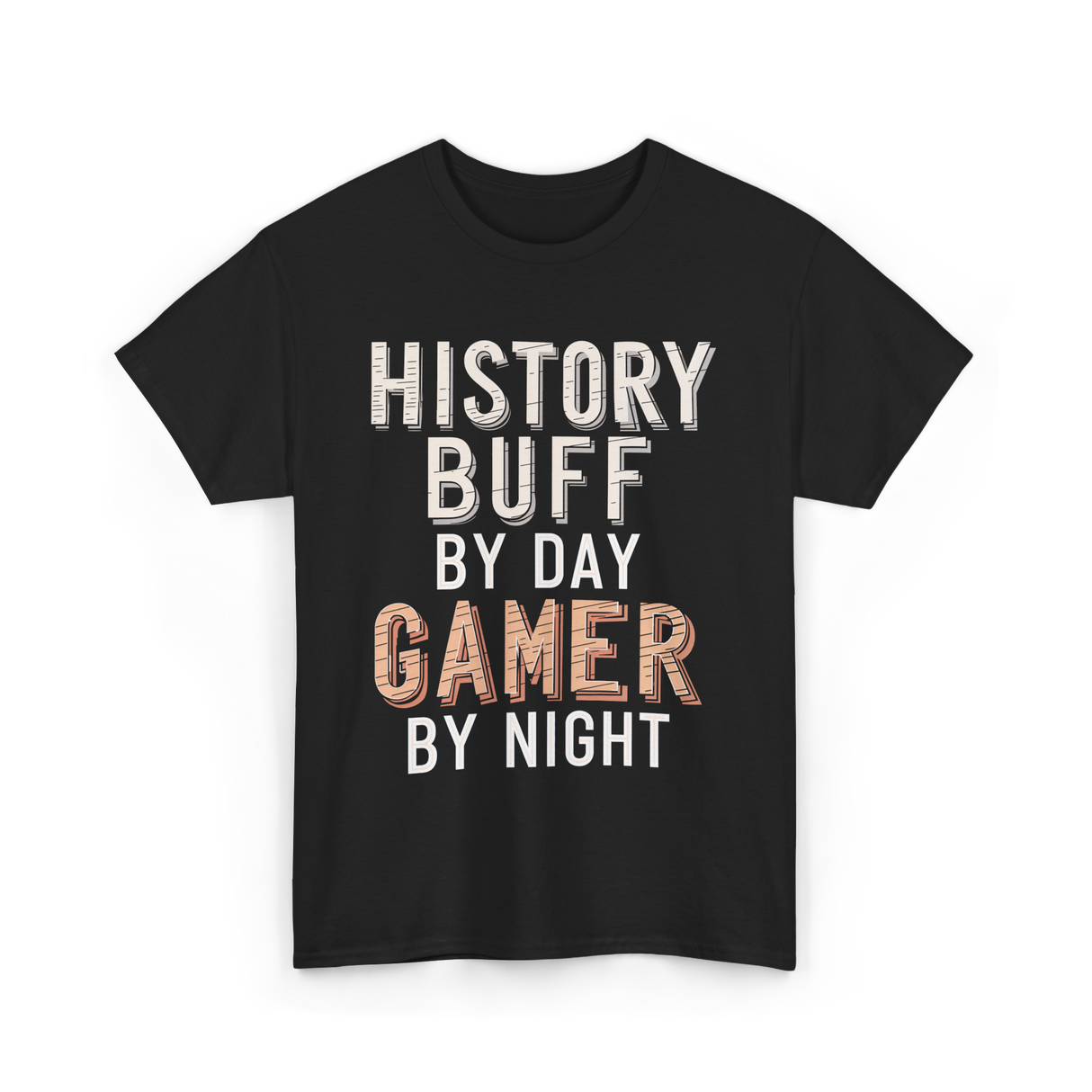 History Buff Gamer Costume T-Shirt - Black