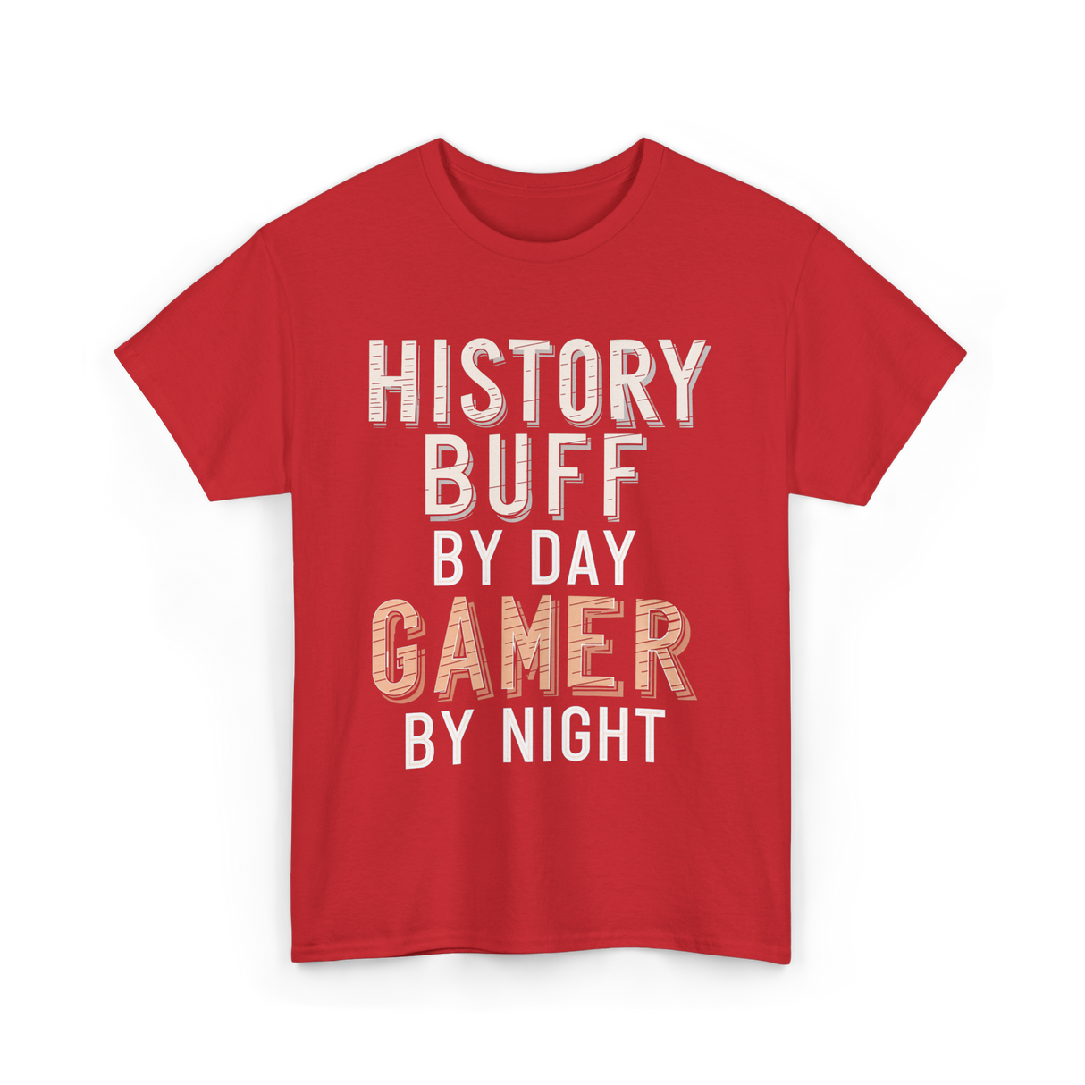 History Buff Gamer Costume T-Shirt - Red