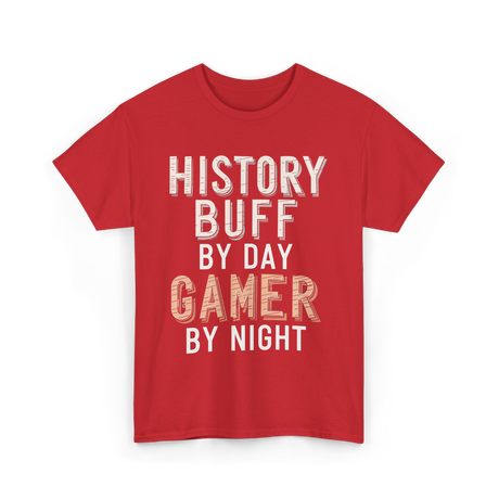 History Buff Gamer Costume T-Shirt - Red