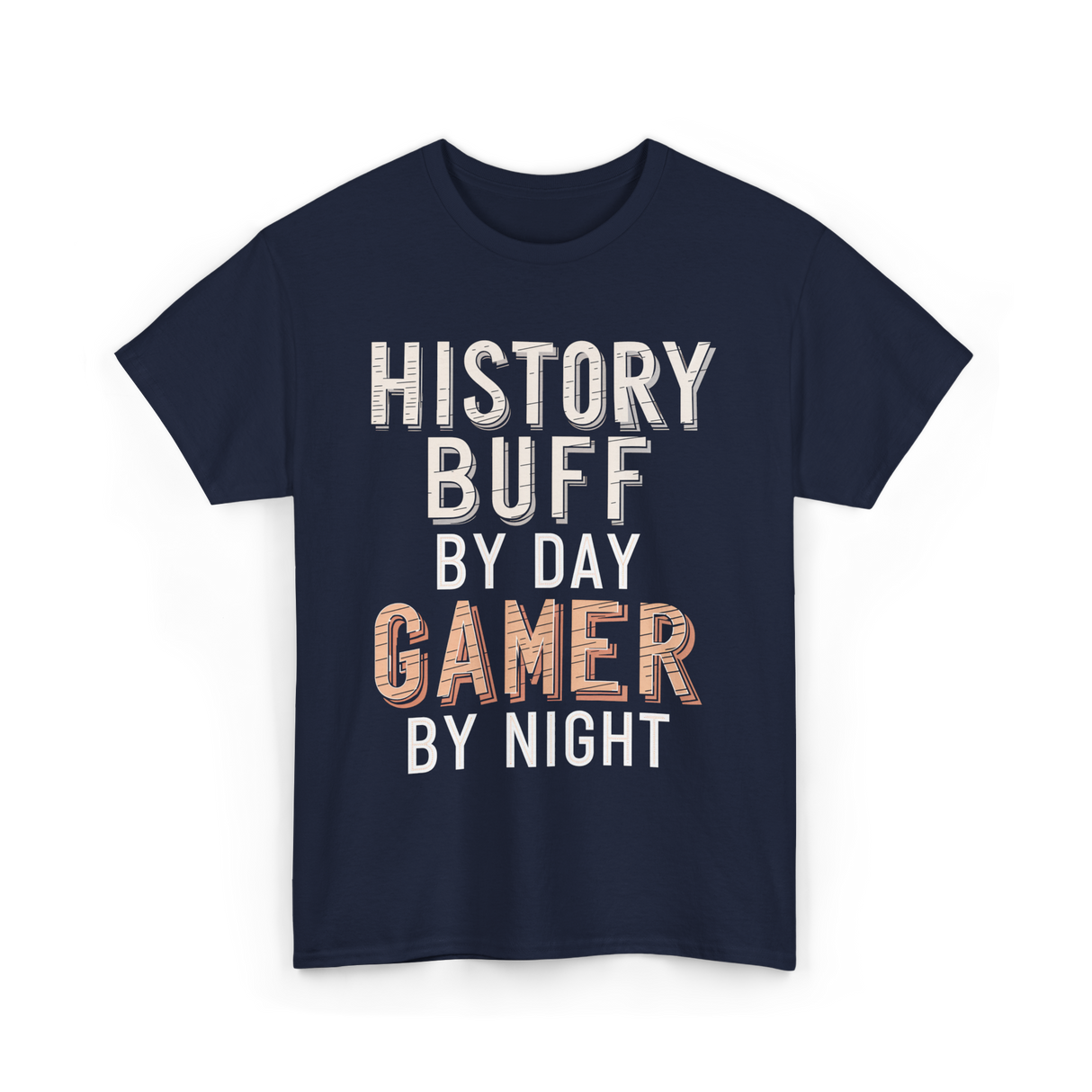 History Buff Gamer Costume T-Shirt - Navy