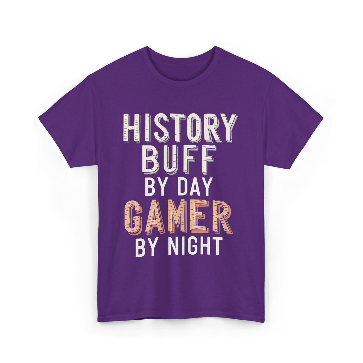 History Buff Gamer Costume T-Shirt - Purple