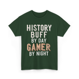 History Buff Gamer Costume T-Shirt - Forest Green