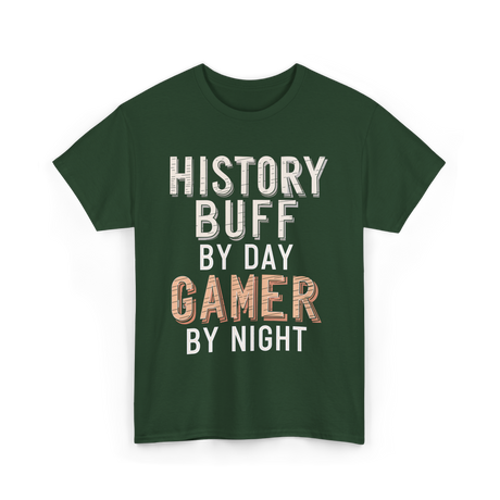 History Buff Gamer Costume T-Shirt - Forest Green