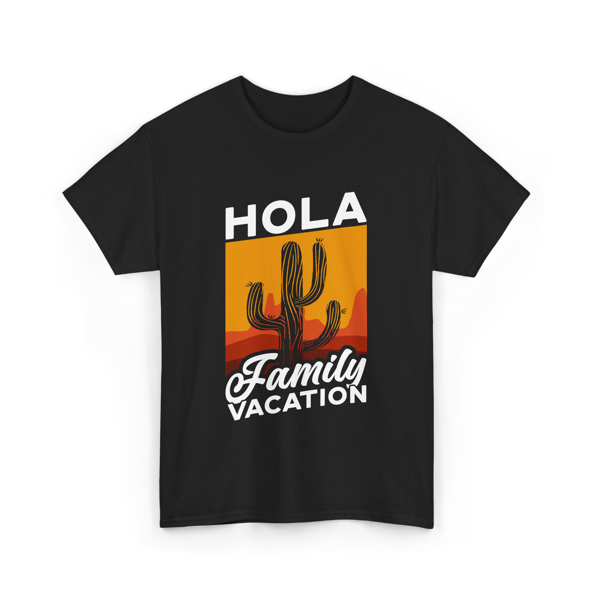 Hola Family Vacation T-Shirt - Black