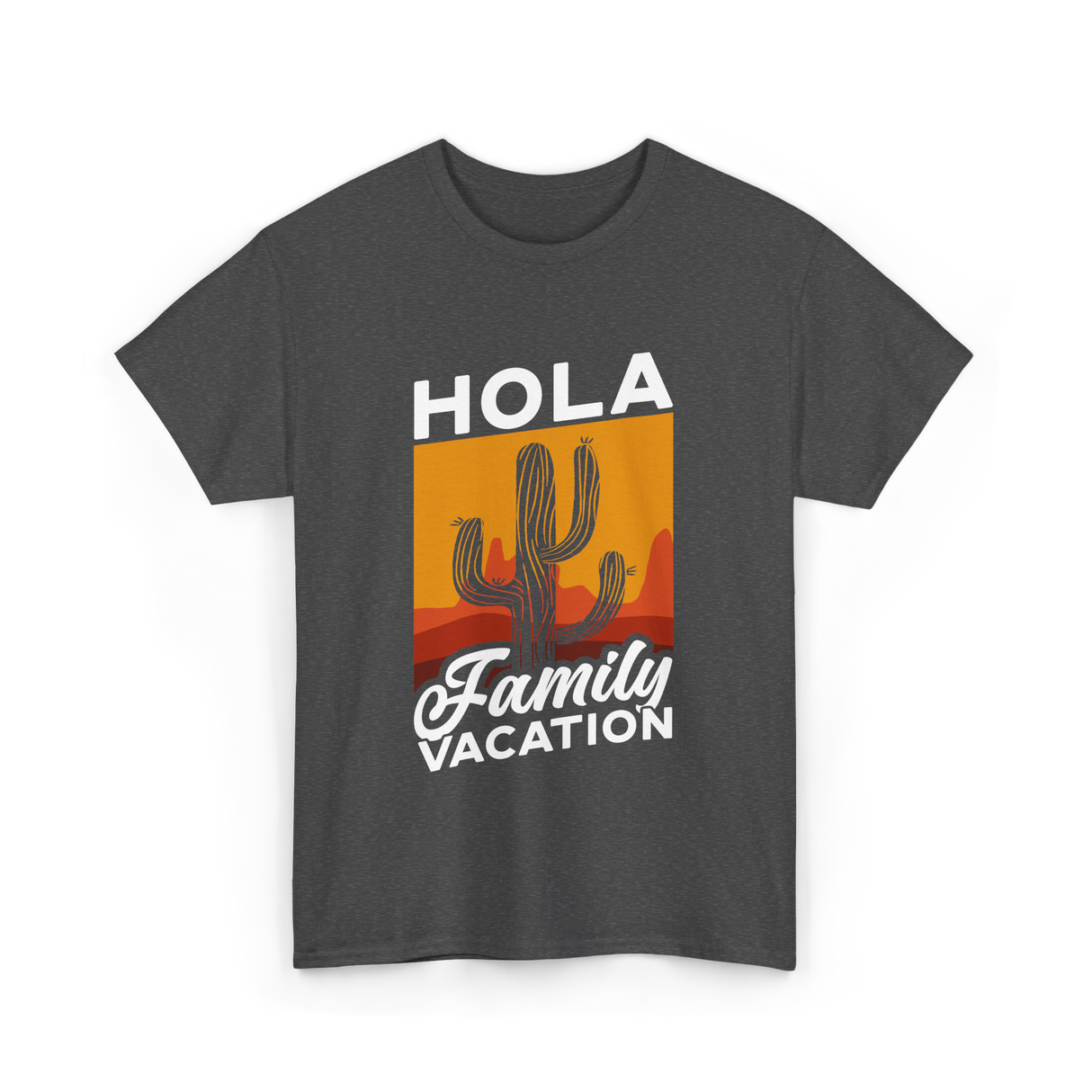 Hola Family Vacation T-Shirt - Dark Heather