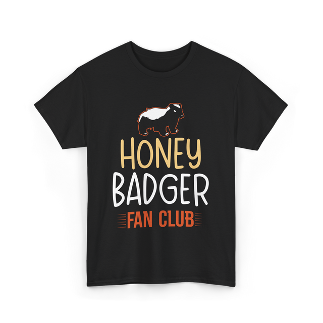 Honey Badger Fan Club Animal T-Shirt - Black