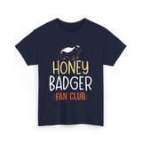 Honey Badger Fan Club Animal T-Shirt - Navy