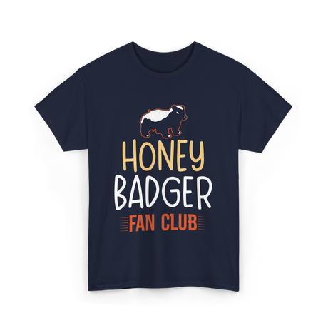 Honey Badger Fan Club Animal T-Shirt - Navy