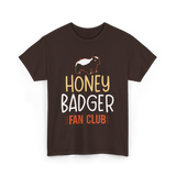 Honey Badger Fan Club Animal T-Shirt - Dark Chocolate