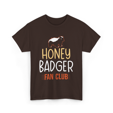 Honey Badger Fan Club Animal T-Shirt - Dark Chocolate