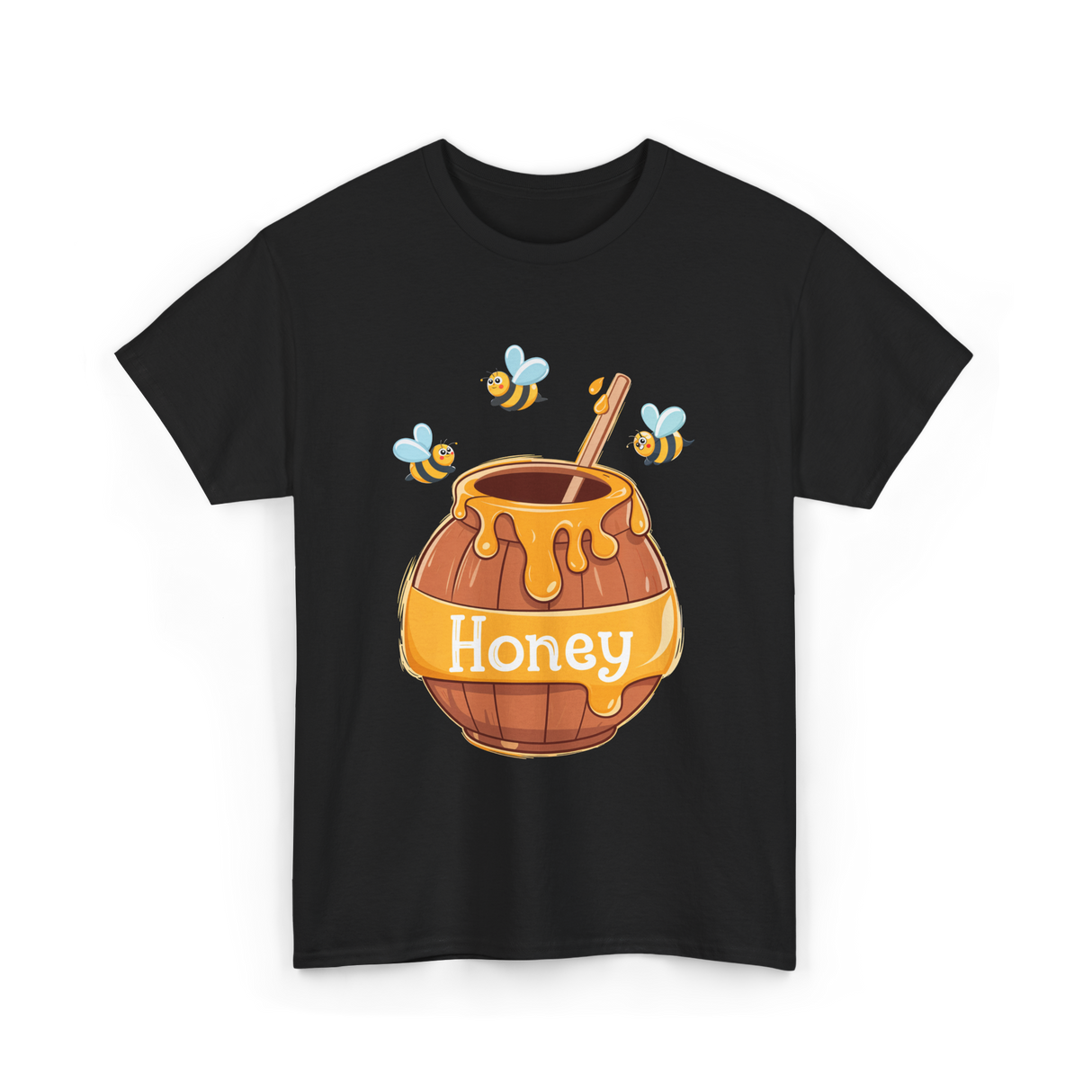 Honey Beekeeping Bees Hive T-Shirt - Black