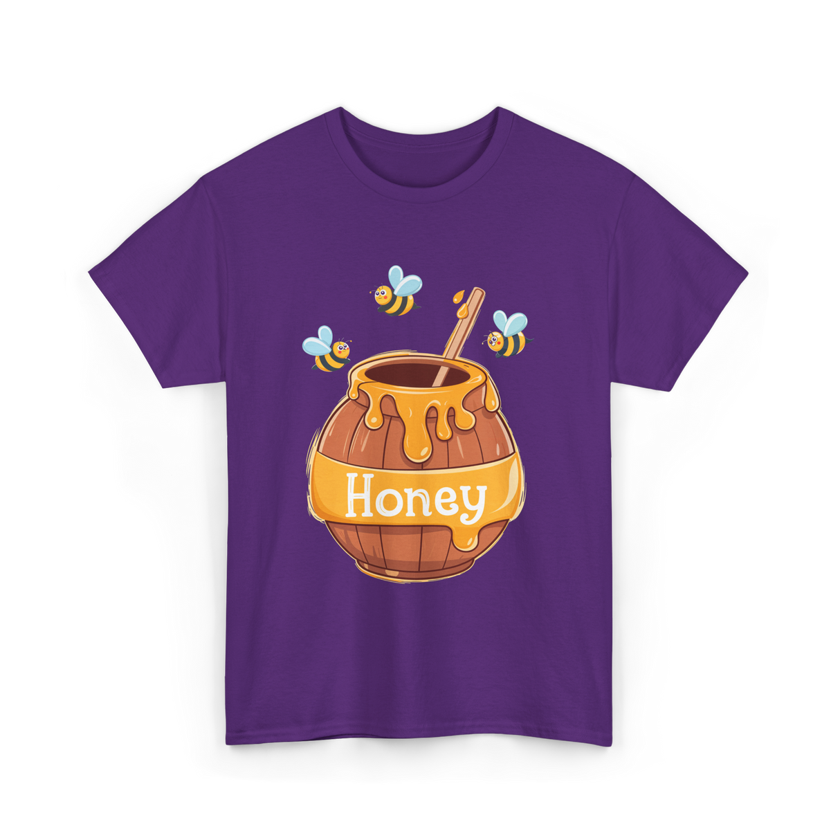 Honey Beekeeping Bees Hive T-Shirt - Purple