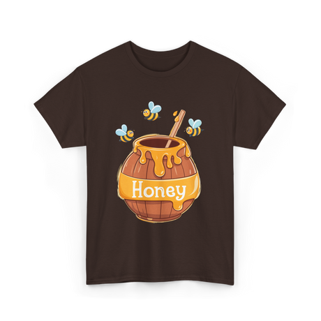 Honey Beekeeping Bees Hive T-Shirt - Dark Chocolate