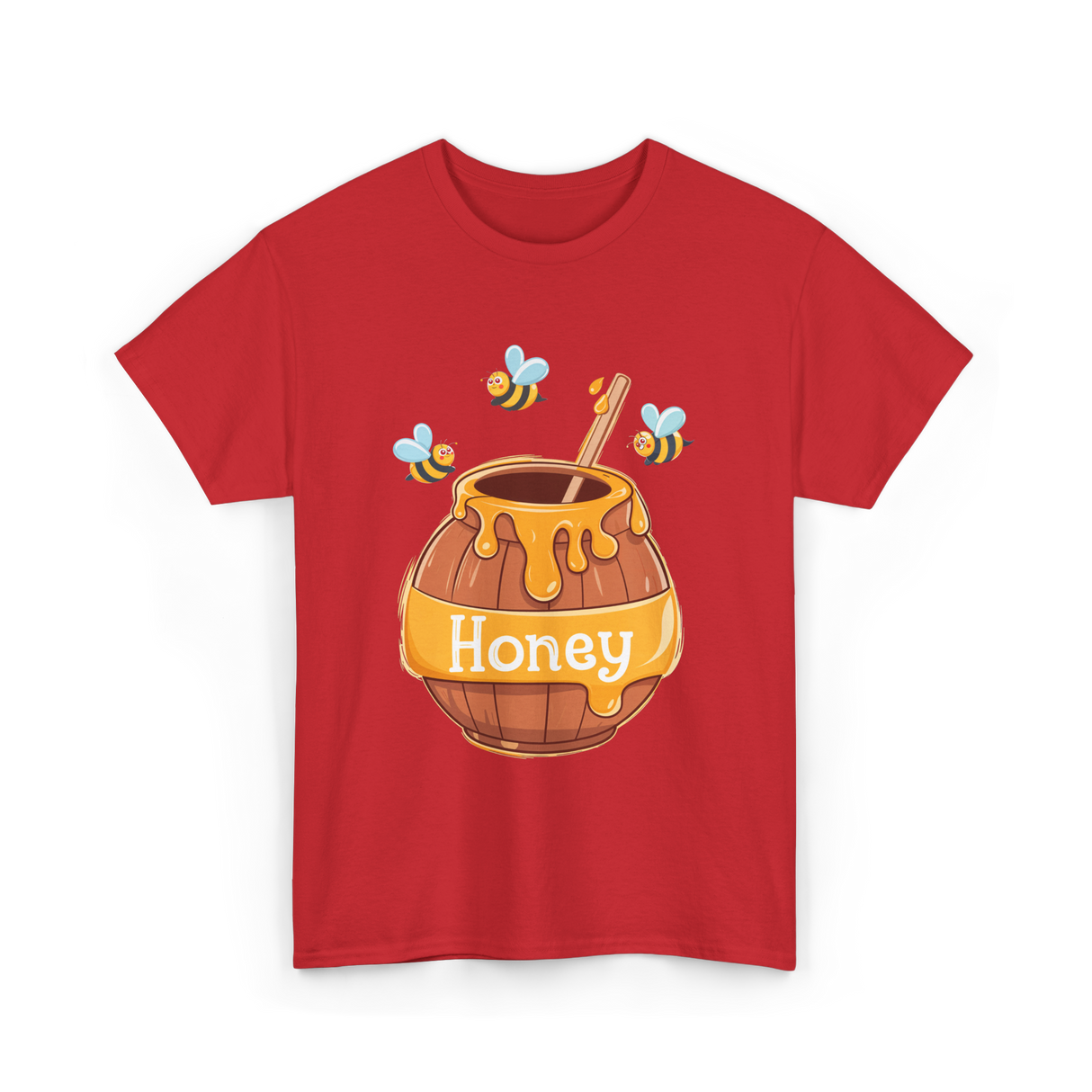 Honey Beekeeping Bees Hive T-Shirt - Red